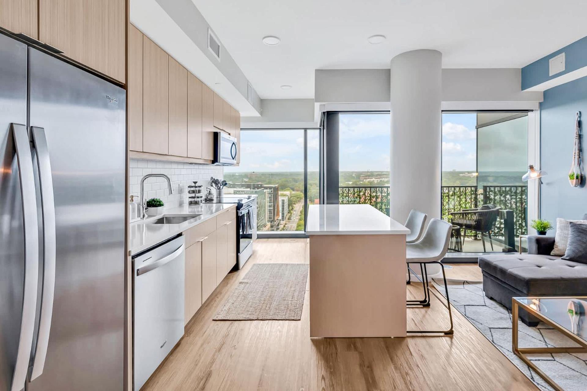 High-Rise Apt Raleigh Free Parking & Sunset View 1 Exterior foto